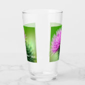 Paarse distel glazen tumbler (Links)