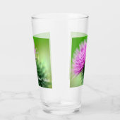 Paarse distel glazen tumbler (Rechts)
