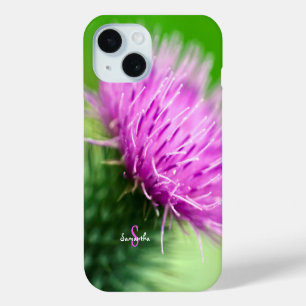 Paarse Distel Phonehoesje iPhone 15 Case