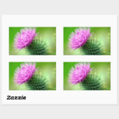 Paarse distelbloem Sticker (Vel)