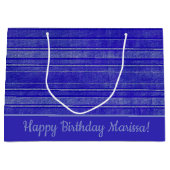  Paarse distress stripes patroon Groot Cadeauzakje (Voorkant)