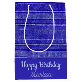  Paarse distress stripes patroon Medium Cadeauzakje