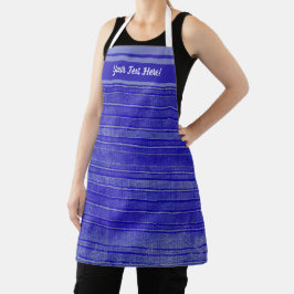  Paarse distress stripes patroon Schort