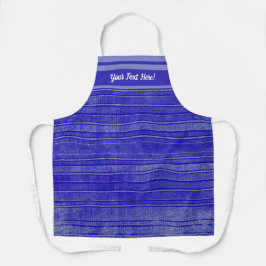  Paarse distress stripes patroon Schort