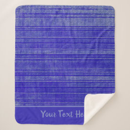  Paarse distress stripes patroon Sherpa Deken