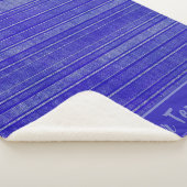  Paarse distress stripes patroon Sherpa Deken (3/4)