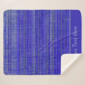  Paarse distress stripes patroon Sherpa Deken (Voorkant (horizontaal))