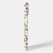 Paarse Ditsy Bloemen Met Initialen Case-Mate iPhone Case (Achterkant / Rechts)
