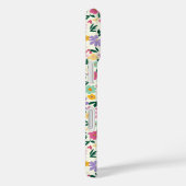 Paarse Ditsy Bloemen Monogram Case-Mate iPhone Case (Achterkant / Rechts)