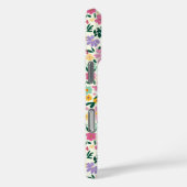 Paarse Ditsy Bloemen Monogram Case-Mate iPhone Case (Achterkant / Rechts)