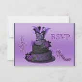 Paarse divablak, met spleet op hoge hoogte RSVP (Voorkant)