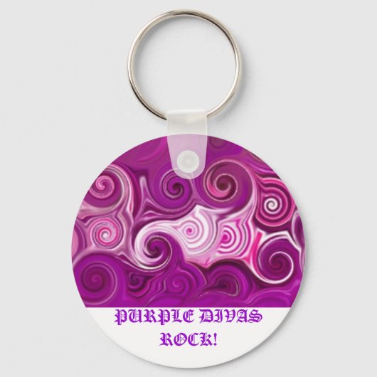 PAARSE DIVAS ROCK! SLEUTELHANGER (Voorkant)