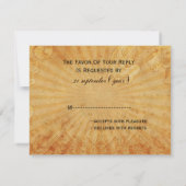 paarse dobbelstenen Vegas bruiloft rsvp (Achterkant)