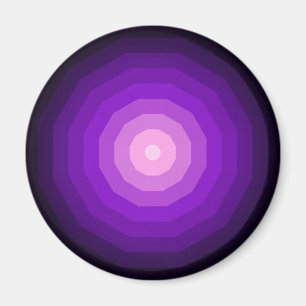 Paarse Dodecagoon Geometrische Twaalfzijdige Vorm Magneet