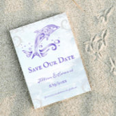 Paarse dolfijn bespaart de datum aankondiging