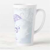 Paarse dolfijn persoonlijke latte Mok (Rechts)