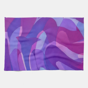 Paarse Dolfijn Zwem Abstract Kunstzinnige Handdoek