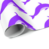 Paarse dolfijnensleutel elke keer cadeaupapier (Rol Hoek)