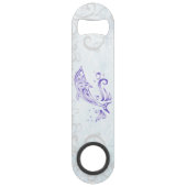 Paarse dolfijnvriendelijke opening voor fles speed flessenopener (Achterkant)