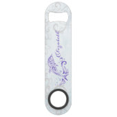 Paarse dolfijnvriendelijke opening voor fles speed flessenopener (Voorkant)