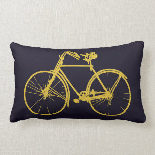 Paarse, donkerblauwe fiets kussen