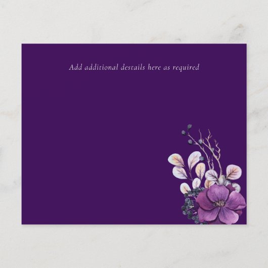 Paarse donkere forensische budgettaire weddenschap (Achterkant)