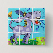 PAARSE DONKEY BUTTON (Voorkant)