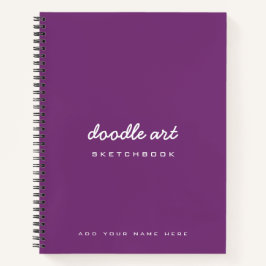 paarse doodle kunstschets notitieboek
