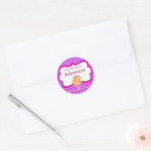 Paarse Dot Gymnastiek Terug naar School Stickers (Envelop)
