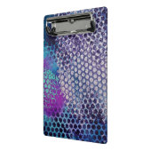 Paarse Dotty Abstract Mini Klembord (Angled2)