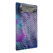 Paarse Dotty Abstract Mini Klembord (Schuin)