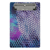 Paarse Dotty Abstract Mini Klembord (Voorkant)