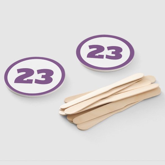 paarse douanenummer handwaaier (Niet-gemonteerd)