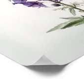 Paarse Dovenetel Bloem Kunstprint Poster (Hoek)