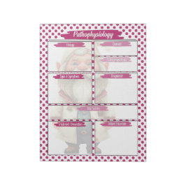 Paarse Dr. Gnome Verpleegkunde - Pathofysiologie T Notitieblok