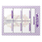 Paarse Dr Gnome Verpleegkunde Student Skills Sjabl Notitieblok (Voorkant)