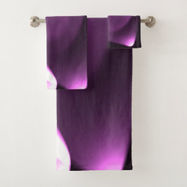 Paarse draaiende lichten bad handdoek