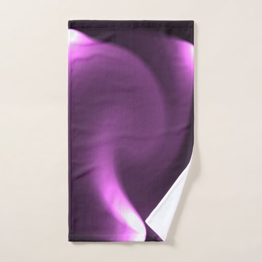 Paarse draaiende lichten bad handdoek (Handdoek)