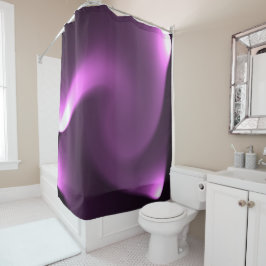 Paarse draaiende lichten douchegordijn