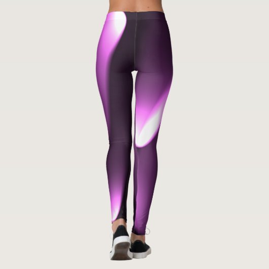 Paarse draaiende lichten leggings (Achterkant)