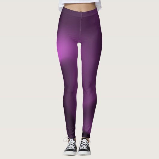 Paarse draaiende lichten leggings (Voorkant)