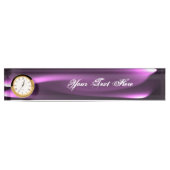 Paarse draaiende lichten naambordje (Voorkant)