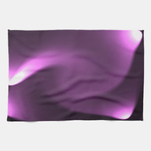 Paarse Draaiende Lichten Theedoek