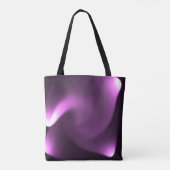 Paarse draaiende lichten tote bag (Achterkant)