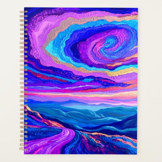 Paarse Draaikolk Planner (Voorkant)