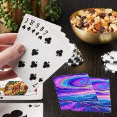 Paarse Draaikolk Pokerkaarten (Insitu)