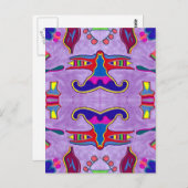 Paarse Draak Briefkaart (Voorkant / Achterkant)