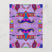 Paarse Draak Briefkaart (Voorkant)