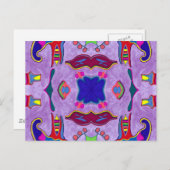 Paarse Draak Briefkaart (Voorkant / Achterkant)