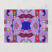 Paarse Draak Briefkaart (Voorkant)